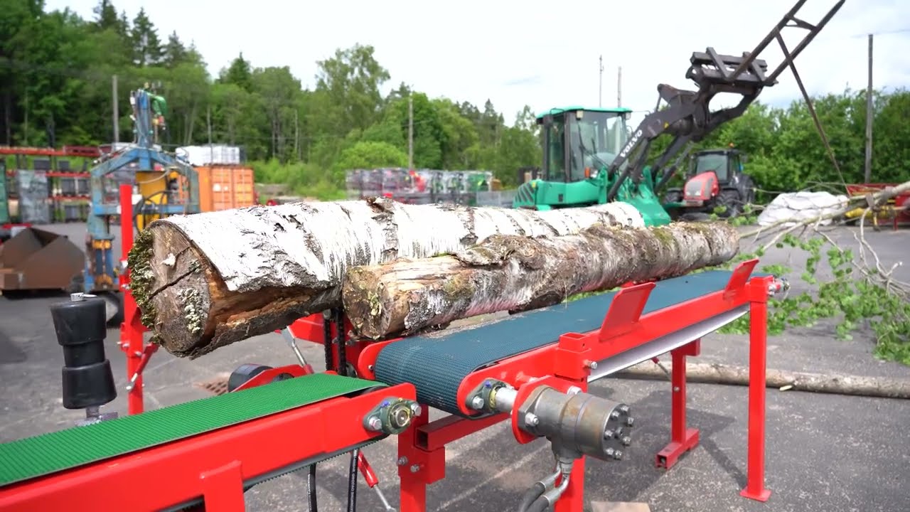 IM - Hydrauliskt stockbord med inmatarband