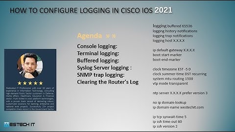 How to configure Buffer, Console, logging in Cisco IOS 2021 | #WESTECH_iT
