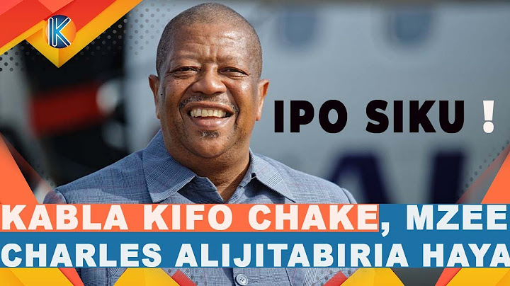 KABLA KIFO CHAKE/ MZEE CHARLES ALIJITABIRIA HAYA/ SIKU YA KWANZA TU 'IKULU'-"KUNA SIKU UTAVITOA"
