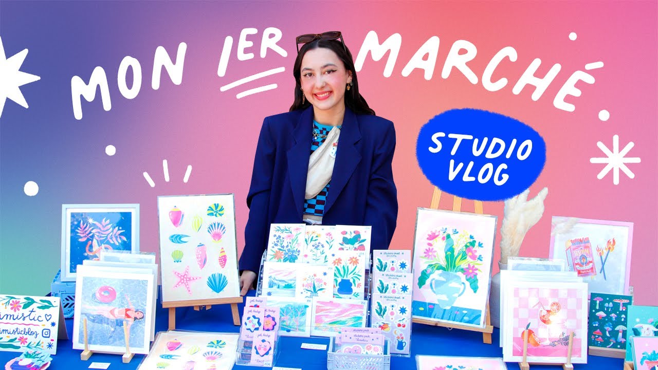 MON PREMIER MARCHÉ DE CRÉATRICES (STUDIO VLOG) || Limistic