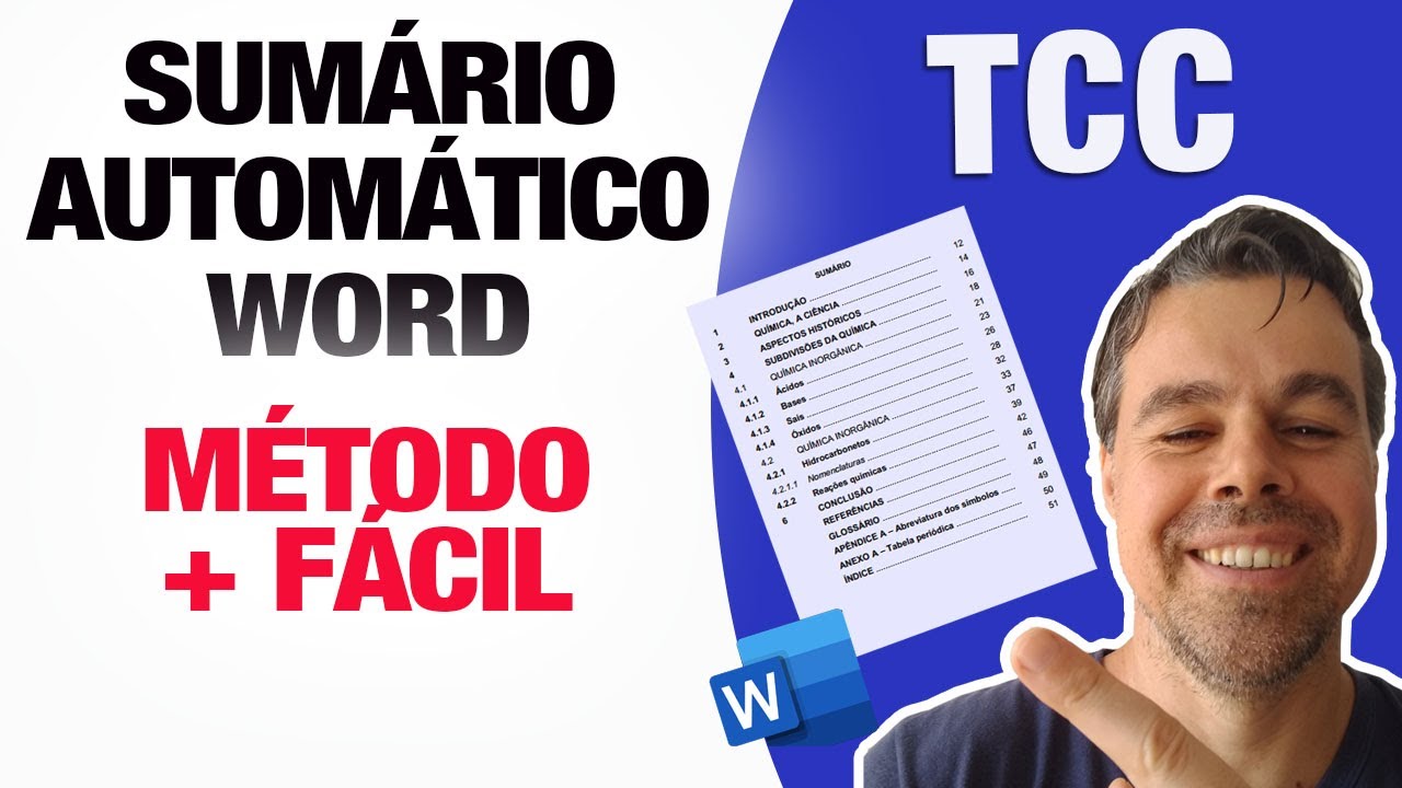 Como fazer sumário automático no Word - YouTube