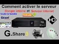 [TUTO] Comment activer internet et le serveur interne de Gant 2500 hd new