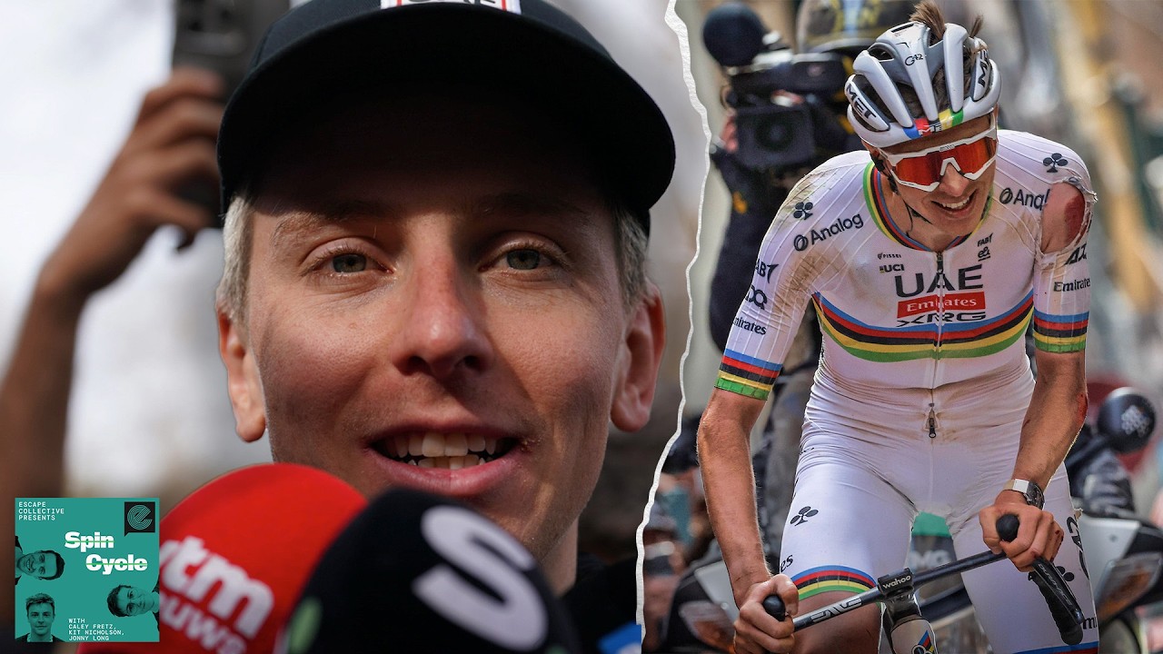 Впереди Strade Bianche пелотон, похоже, смирился с доминированием Погачара.