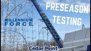Millennium Force Preseason Testing 2018 (4K 60 FPS) - Cedar Point