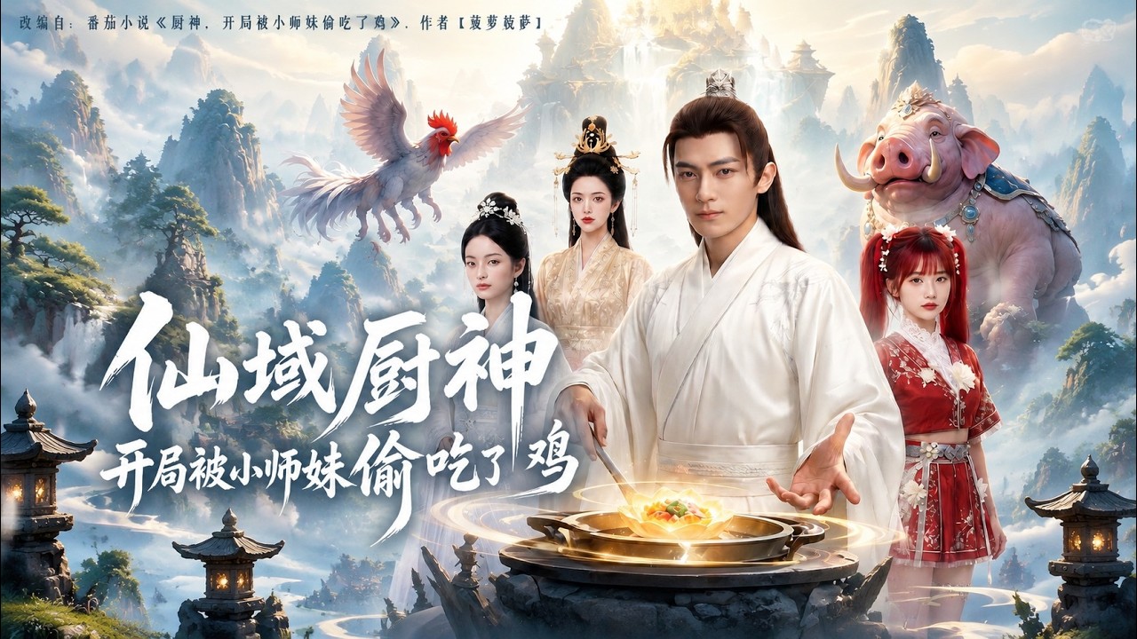 【全集FULL】《仙域廚神開局被小師妹偷吃了雞》| AI短劇 | ENG SUB#薄荷聽書 #cdrama #latest #熱門短劇 #都市 #重生 #逆襲 #現代 #甜寵