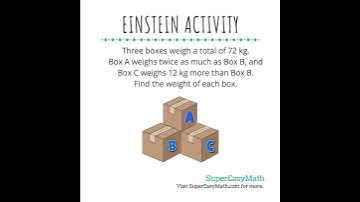 Find the weight of each box! #math #supereasymath #einsteinactivity #tiffany #package