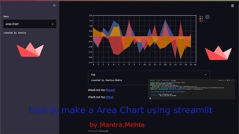 how to make a Area Chart using streamlit