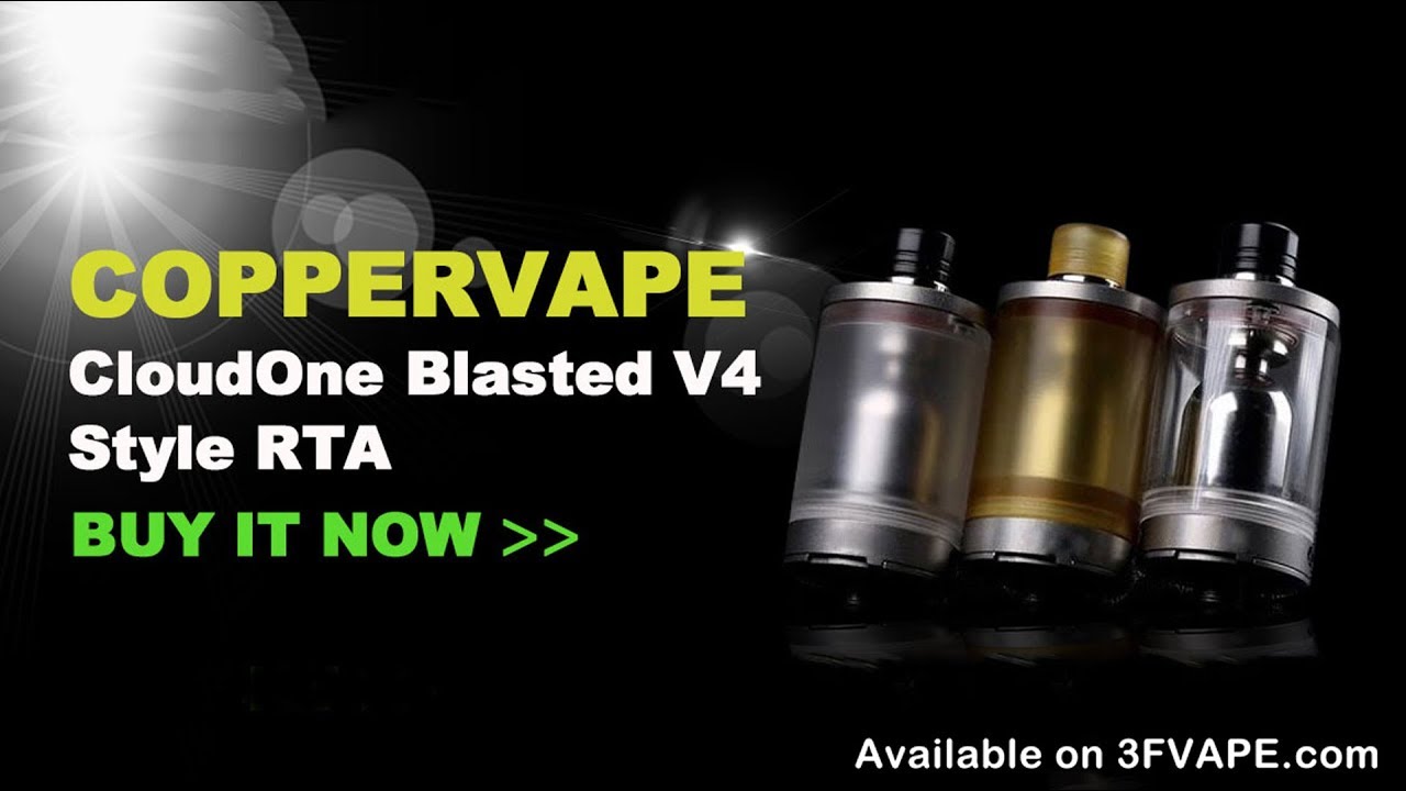 Coppervape CloudOne Blasted V4 Style RTA - YouTube