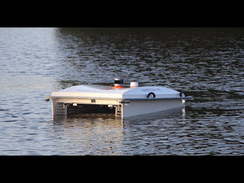 Algae and floating Biomass and Plastic waste clearing by ASV drone the #WasteShark