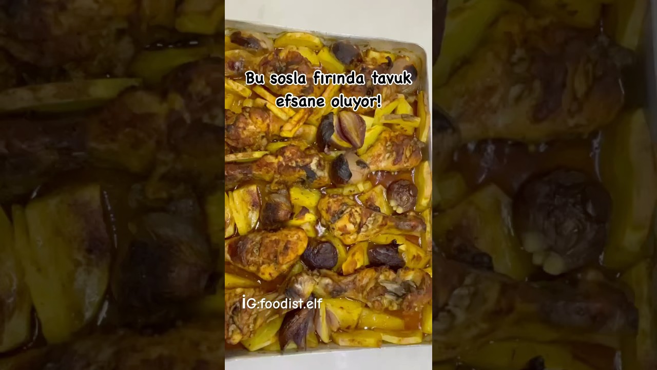 Fırında soslu tavuk nasıl yapılır? Fırında soslu tavuk tarifi #tavuk #fırında #tarif #yemektarifleri