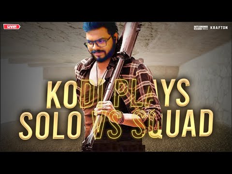Solo Vs Squads🤩 BGMI Telugu Live | Road To 50k | BGMI (Emulator) | Kodi Plays 🔴Live Now