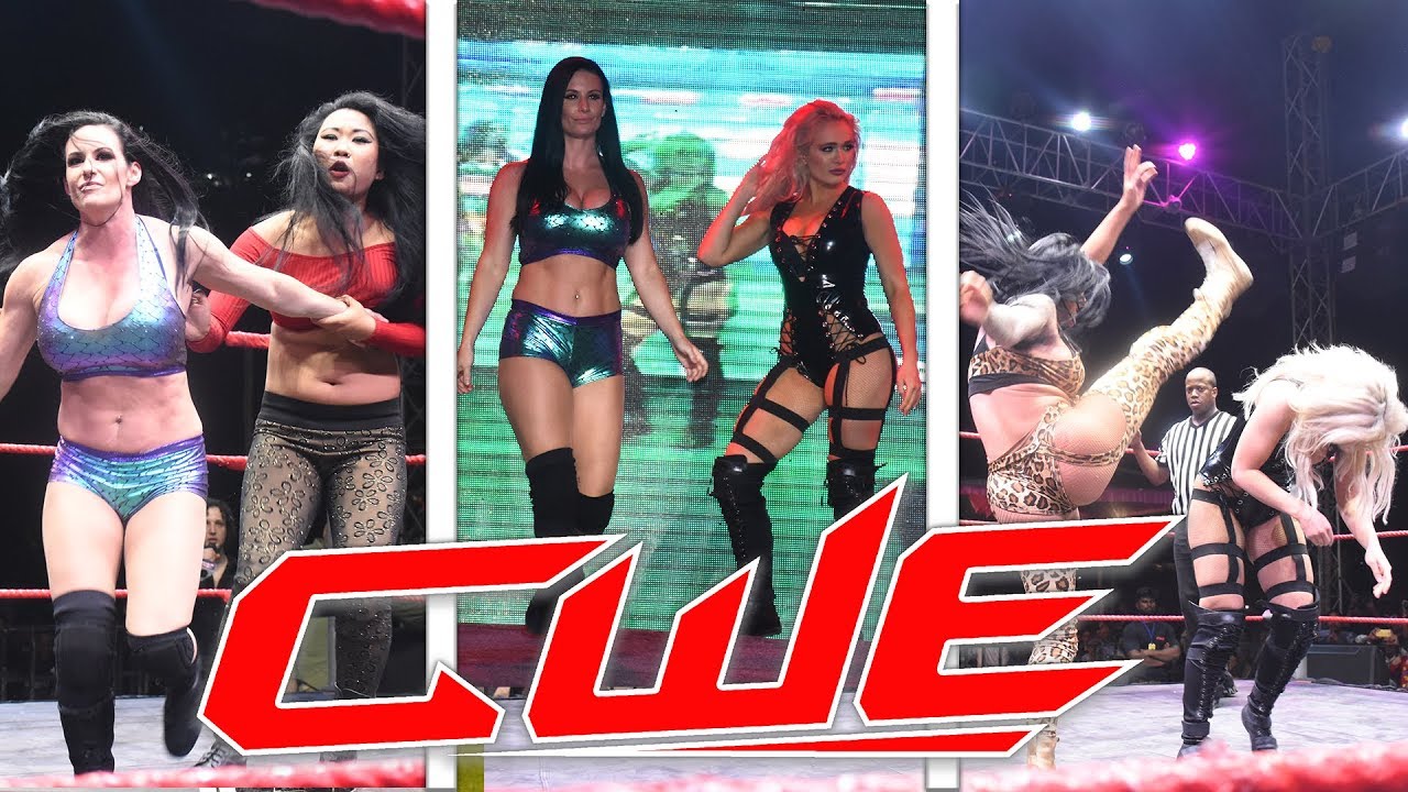 CWE | Katie & Cheeni Aalia Vs  Scarlett & Jayme  'The Great Khali Returns'  Show at Solan