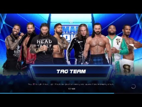 Team Roman Reigns vs. Team Drew McIntyre - WWE 2K22 Gameplay