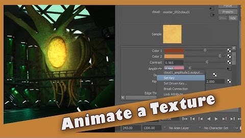 Animate a Texture Using Maya