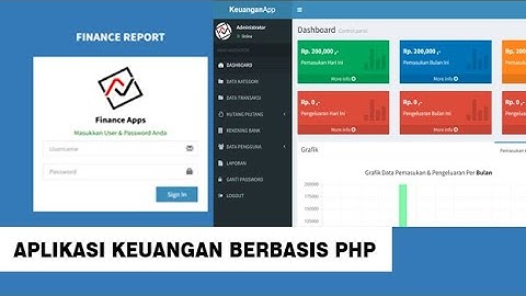 aplikasi keuangan berbasis web PHP (source code)