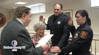 North Bergen promotes 2 officers and makes history with one of them being a female Hispanic