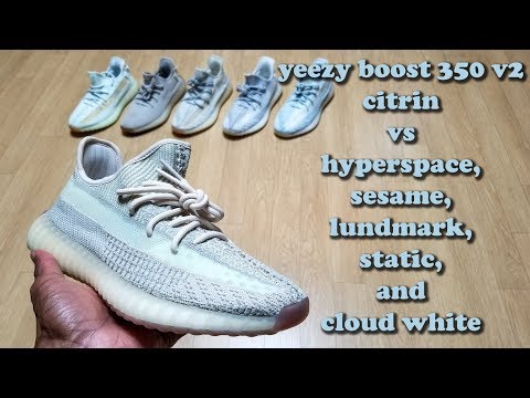 yeezy cloud white vs citrin