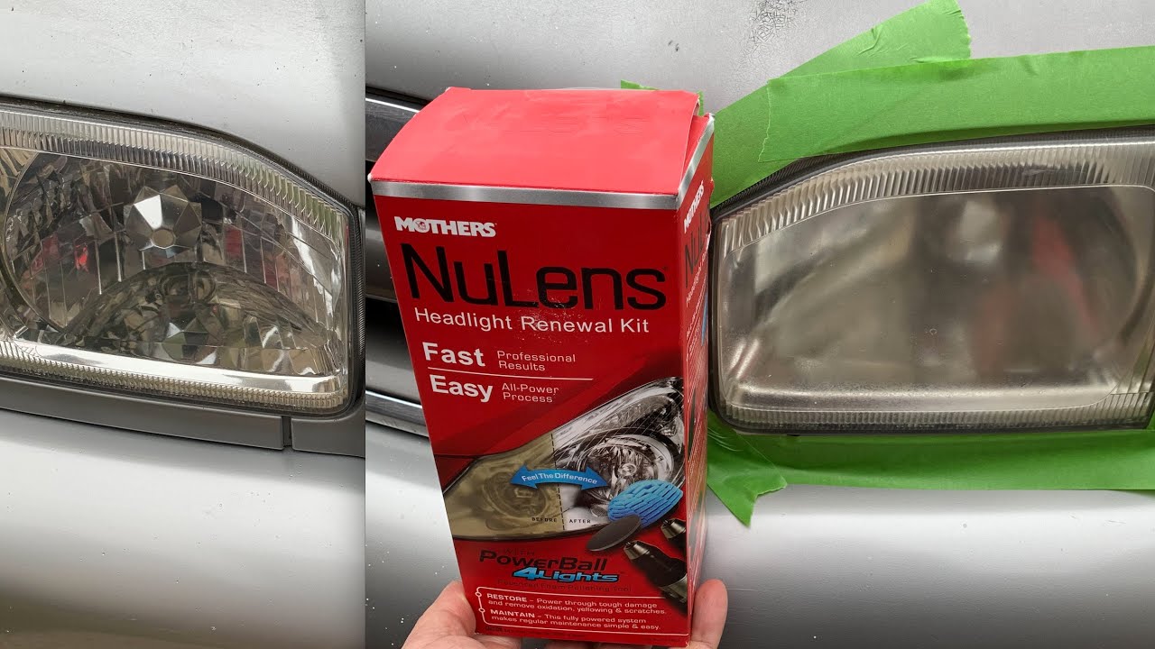 30min both headlight renew and refinish Mothers NuLens Review YouTube
