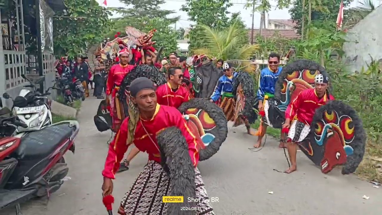 kesenian Bantengan,karnaval RT 30,perum BNL DS Nagara Kec Kibin Serang Banten