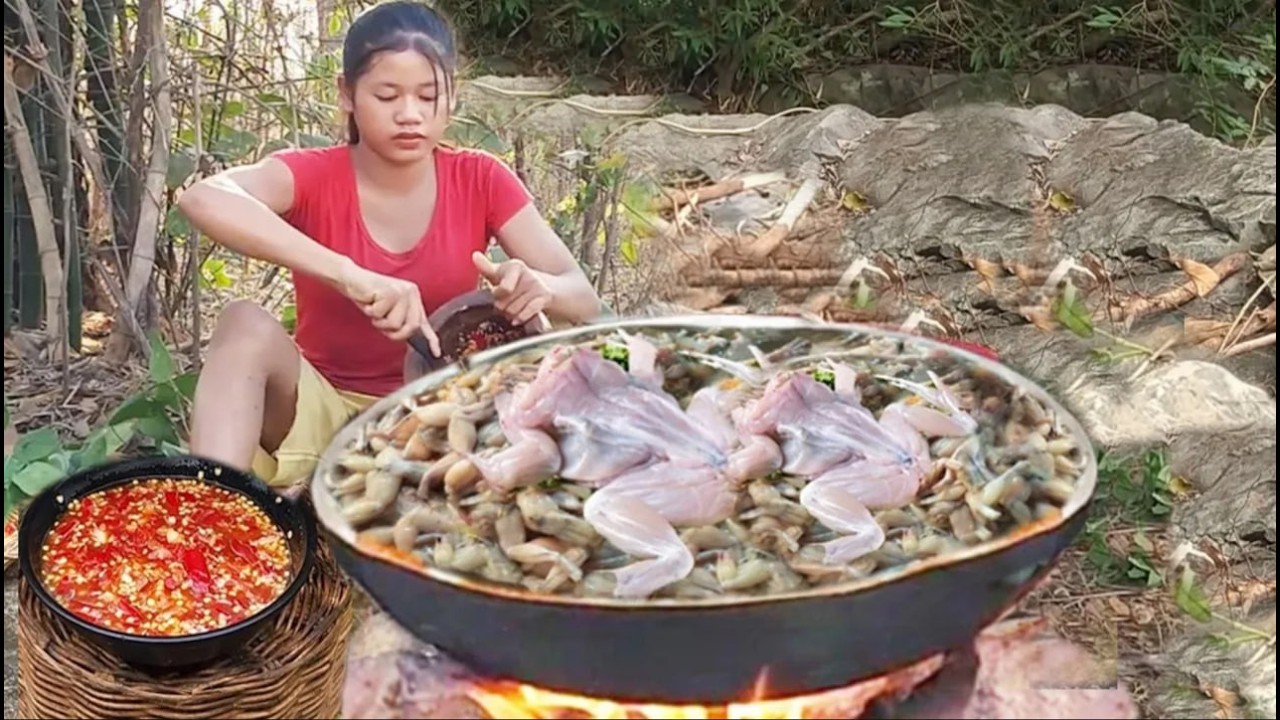 Wow Best Frog and Eggs Cooking recipe & Yummy for lunch - YouTube