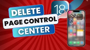 How To Delete A Page On Control Center in iOS 18