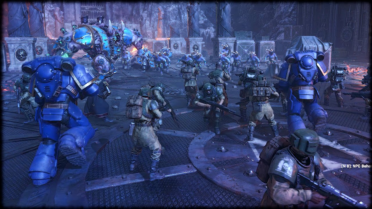 Space Marine 2 - Helbrute VS Imperial Guard & Space Marines - NPC Wars ...