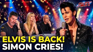 44-Year-Old Elvis Singer’s Promise To His Dying Mom Made Simon Cowell Cry 😭 AGT Golden Buzzer
