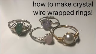how to make wire wrapped crystal ring (from TikTok)
