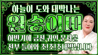 2025년 하반기 원숭이띠운세 큰일났습니다... 원숭이띠 찾아오는 변화를 묻자.. X월 수십억 횡재수로 지난날을 보답받는다! 대박납니다! 56년생 68년생 80년생 92년생 운세