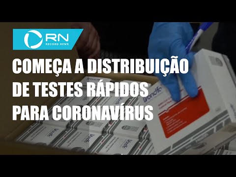 Começa a distribuição de testes rápidos para coronavírus