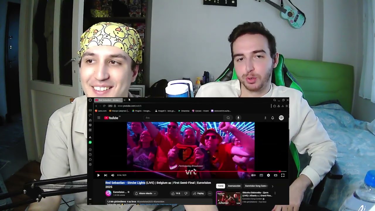 Red Sebastian - Strobe Lights | Tepki - Reaction | Eurovision 2025