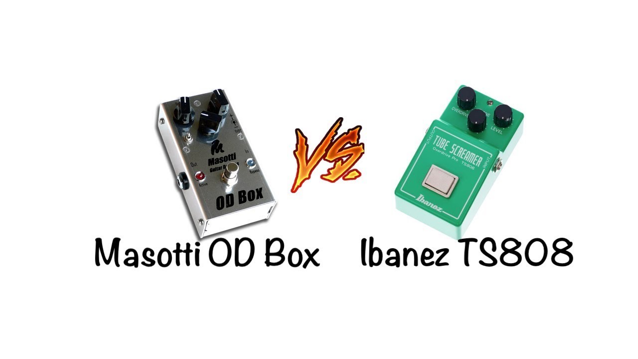 Masotti OD Box vs Ibanez Tube Screamer TS808 Test & Shootout