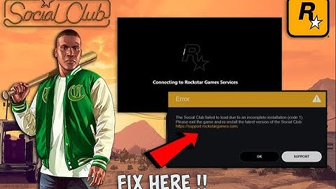 Rockstar Games Launcher Social Club install error code 1 | Social Club UPDATE ERROR FIX 2025