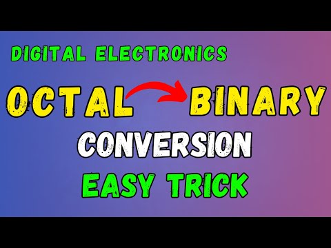 Octal to Binary Conversion in hindi 