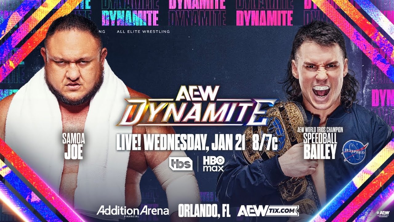 Samoa Joe vs Speedball Bailey | AEW DYNAMITE 21.1.2026