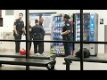 lax airport police man with a  Weapon at Los Angeles International Airport