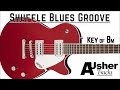 Shuffle Blues Groove in B minor | Guitar Backing Track