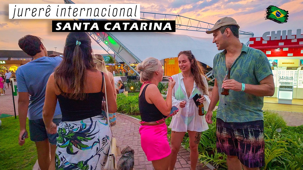 Walking in Jurerê Internacional 🇧🇷 Brazil — Jurerê Open — Florianópolis, Santa Catarina 【 4K UHD 】