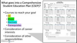Comprehensive Student Education Plan (CSEP)