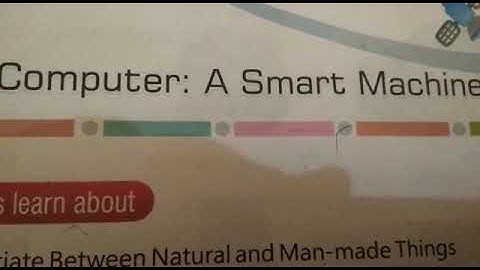 Class 1 ,Sub,-Computer,lesson 1-Topics name - computer- A Smart Machine