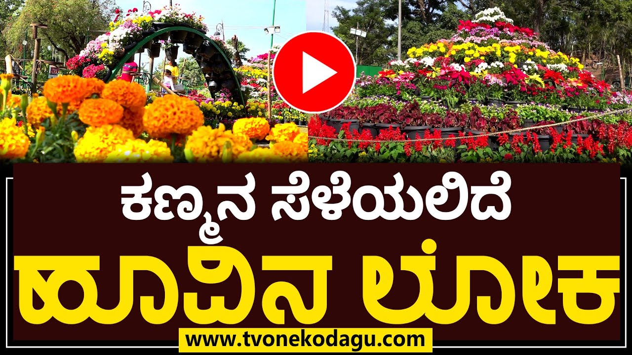 ರಾಜಾಸೀಟ್‌ನಲ್ಲಿ ಪುಷ್ಪಪ್ರಿಯರ ಕಣ್ಮನ ಸೆಳೆಯಲಿದೆ ಹೂವಿನಲೋಕ ! #flowershow2023  #rajaseat #madikeri