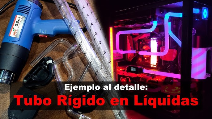 Tubo de refrigeración de agua para PC, tubo duro de acrílico PETG, tubo  rígido transparente OD