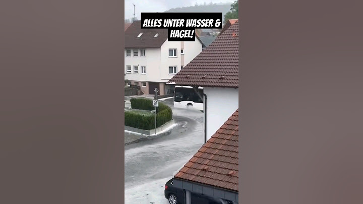 Alles steht unter Wasser & unter Hagelmassen! Althengstett nähe Stuttgart! #viral #hailstorm