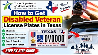 How to Get Disabled Veteran License Plates in Texas
