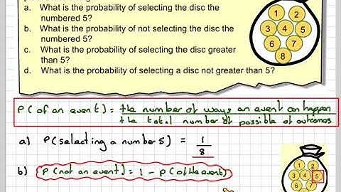 The probability of an event and not an event happening