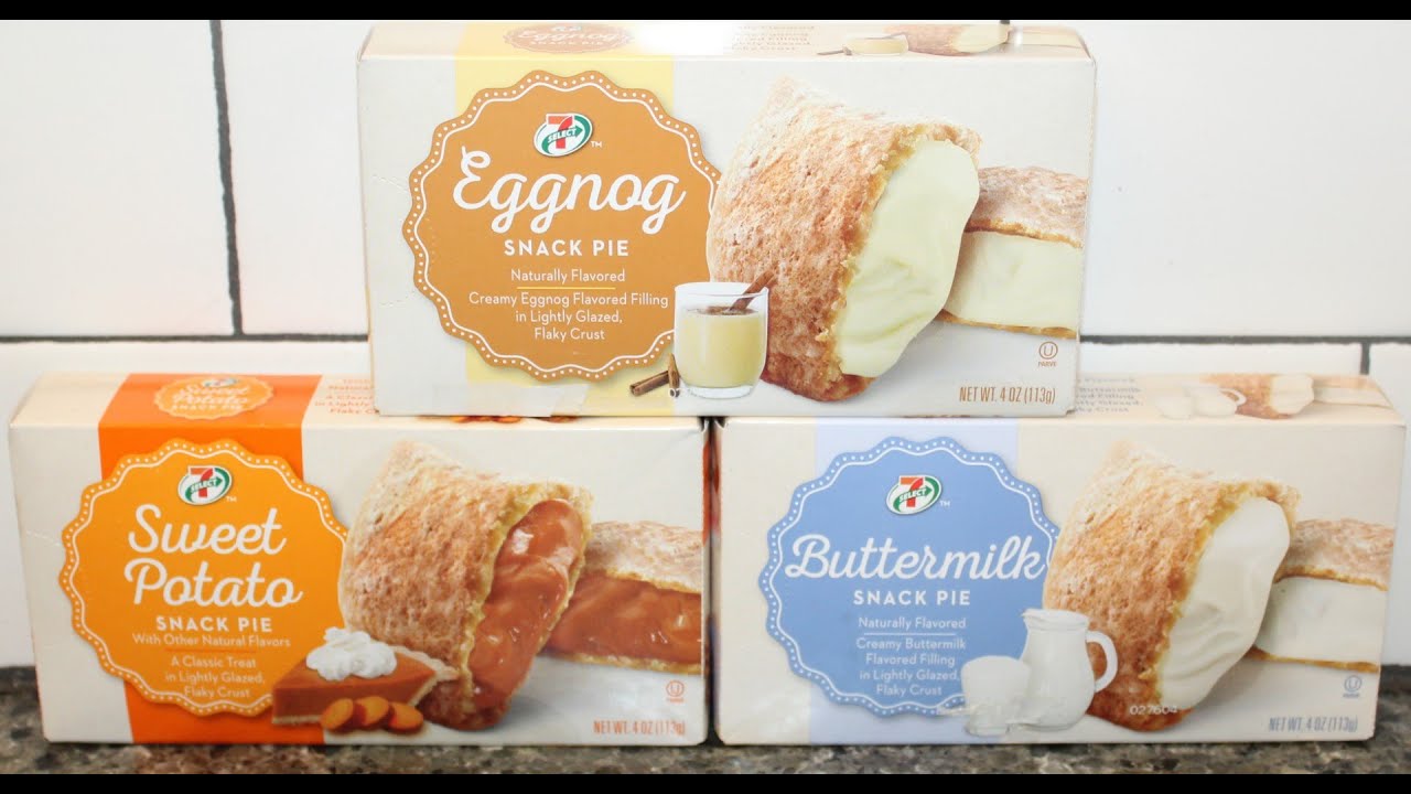 7Eleven 7Select Snack Pie Eggnog, Sweet Potato & Buttermilk Review