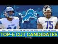 Detroit Lions Top-5 Cut Candidates After The 2026 NFL Draft