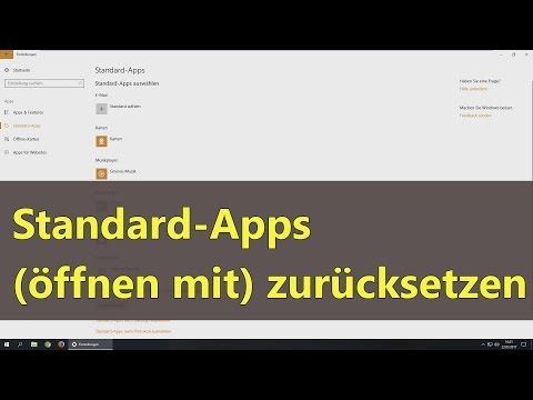 [Windows 10] Standard-Apps / "Öffnen mit" zurücksetzen