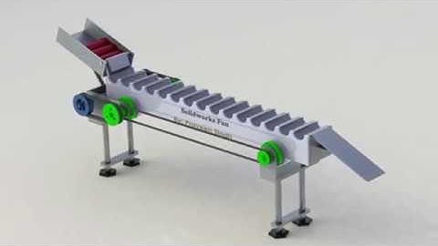 Walking Beam Conveyor Design Assembly and Motion Study in Solidworks
