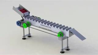 Walking Beam Conveyor Design Assembly and Motion Study in Solidworks